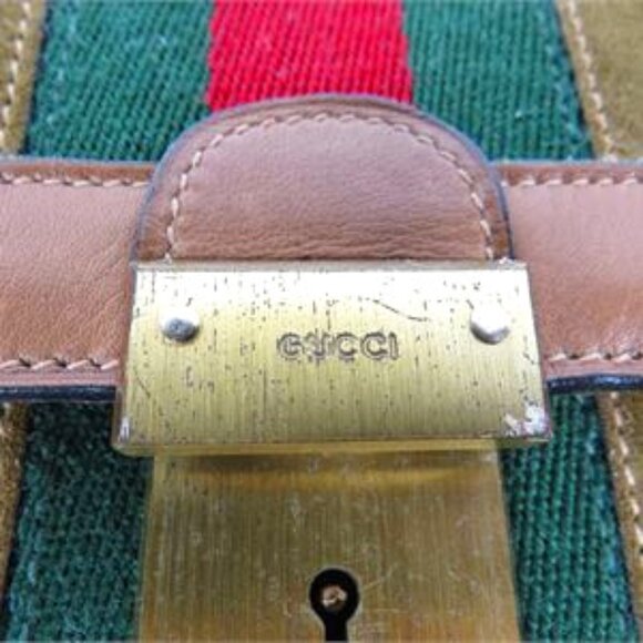 Gucci Suede Leather Clutch Classic Vintage - Picture 5 of 7